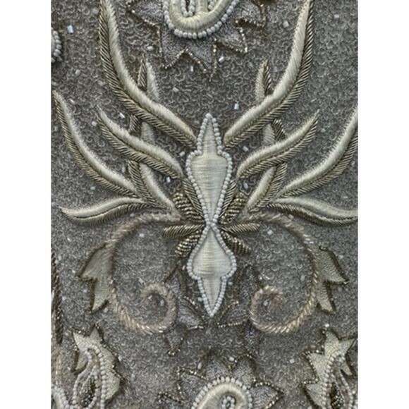 "RICHILENE" VTG Rare Find Formal Gown SZ S? Beadwork Princess Fairy PLZ READ!! - Picture 3 of 16